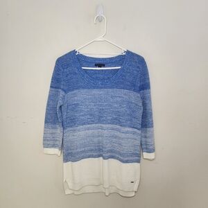 Women's Tommy Hilfiger Blue Knit Sweater Sz Medium